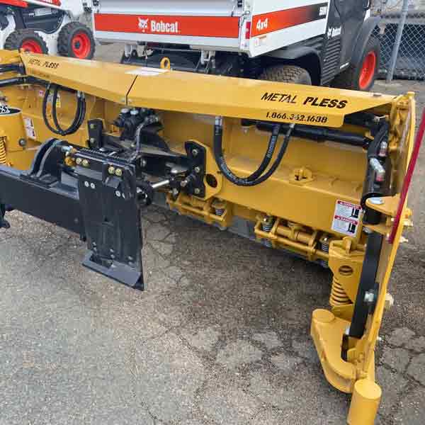 Metal Ples plow ready for use in Alaska 