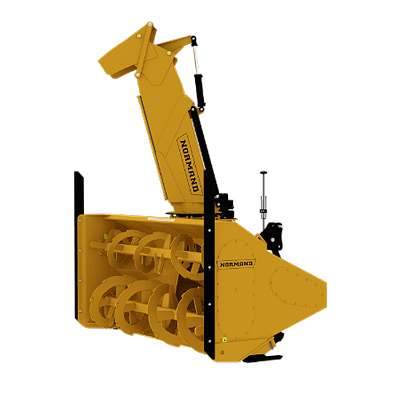A Normand Industrial tractor mounted snow blower from Snow 49 in Anchorage, Alaska